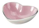 Orvieto enamelled aluminium heart bowl pink 1